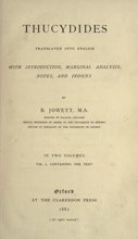 History of the Peloponnesian War cover